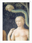 The Temptation of Adam and Eve, c.1427 62320e: Detail of The Temptation of Adam and Eve, c.1427 by Tommaso Masolino da Panicale