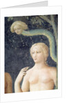 The Temptation of Adam and Eve, c.1427 62320e: Detail of The Temptation of Adam and Eve, c.1427 by Tommaso Masolino da Panicale