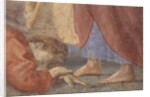 St. Peter Distributing the Common Goods of the Church, and the Death of Ananias,, c.1427 by Tommaso Masaccio