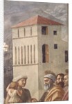 St. Peter Distributing the Common Goods of the Church, and the Death of Ananias,, c.1427 by Tommaso Masaccio
