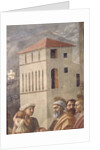 St. Peter Distributing the Common Goods of the Church, and the Death of Ananias,, c.1427 by Tommaso Masaccio
