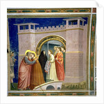 The Meeting at the Golden Gate, c.1305 Gate in Jerusalem, c.1305 by Giotto