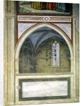 Detail of Gothic architecture and Trompe L'Oeil, c.1305 by Giotto (c.1266-1337)