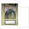 Detail of Gothic architecture and Trompe L'Oeil, c.1305 by Giotto (c.1266-1337)