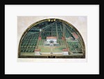 Villa Poggio a Caiano from a series of lunettes depicting views of the Medici villas, 1599 by Giusto Utens