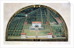 Villa Poggio a Caiano from a series of lunettes depicting views of the Medici villas, 1599 by Giusto Utens