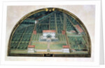 Villa Poggio a Caiano from a series of lunettes depicting views of the Medici villas, 1599 by Giusto Utens