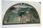 Fort Belvedere and the Pitti Palace from a series of lunettes depicting views of the Medici villas, 1599 by Giusto Utens