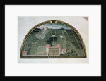 Fort Belvedere and the Pitti Palace from a series of lunettes depicting views of the Medici villas, 1599 by Giusto Utens