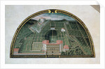 Fort Belvedere and the Pitti Palace from a series of lunettes depicting views of the Medici villas, 1599 by Giusto Utens