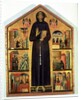 St. Francis of Assisi with scenes from his life, 1235 by Bonaventura Berlinghieri