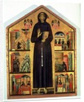 St. Francis of Assisi with scenes from his life, 1235 by Bonaventura Berlinghieri