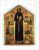 St. Francis of Assisi with scenes from his life, 1235 by Bonaventura Berlinghieri