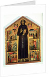 St. Francis of Assisi with scenes from his life, 1235 by Bonaventura Berlinghieri