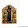 St. Francis of Assisi with scenes from his life, 1235 by Bonaventura Berlinghieri