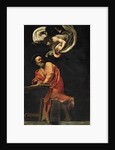 St. Matthew and the Angel, 1602 by Michelangelo Merisi da Caravaggio