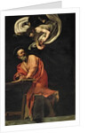 St. Matthew and the Angel, 1602 by Michelangelo Merisi da Caravaggio