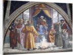The Trial by Fire, St. Francis before the Sultan of Egypt by Domenico (1449-94) Ghirlandaio