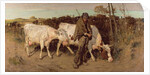 Returning from Pasture, 1890 by Thomas Austen Brown