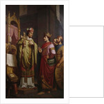 Bishop Bernward shows Emperor Otto III his Cross by School German