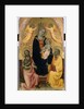 Enthroned Madonna and Child being crowned by two Angels, John the Baptist and the Apostle Peter, c.1410-20 by Baldese Pseudo