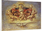 Part of an Altar Piece depicting God the Father with Three Angels, c.1500 by Bernardino Fungai