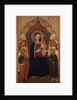 Enthroned Madonna and Child with the Apostle Jacob the Elder and St. Ranieri, c.1410-20 by Turino Vanni