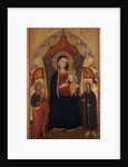 Enthroned Madonna and Child with the Apostle Jacob the Elder and St. Ranieri, c.1410-20 by Turino Vanni