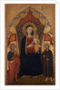 Enthroned Madonna and Child with the Apostle Jacob the Elder and St. Ranieri, c.1410-20 by Turino Vanni