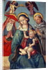 Madonna and Child being crowned by two Angels, with St. Jerome and St. Francis, c.1500 by Italian School