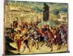 Scene from Roman history by Niccolo the Younger Giolfino