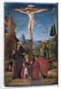 The Crucifixion with Mary, John, Mary Magdalene and a benefactor, c.1480 by Lorenzo Costa