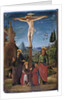 The Crucifixion with Mary, John, Mary Magdalene and a benefactor, c.1480 by Lorenzo Costa