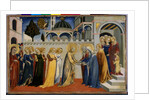 Mary's Homecoming from the Temple, c.1448/51 by Sano di also Ansano di Pietro di Mencio Pietro
