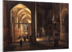 The Interior of a Gothic Church by Hendrik the Younger Steenwyck