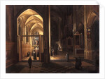 The Interior of a Gothic Church by Hendrik the Younger Steenwyck