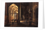 The Interior of a Gothic Church by Hendrik the Younger Steenwyck