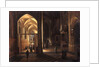 The Interior of a Gothic Church by Hendrik the Younger Steenwyck
