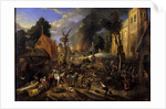 Spanish Conquest of a Flemish Village by Peeter Snayers