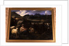 Shepherdess with herd by Philipp Peter called Rosa da Tivoli Roos