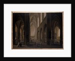 Interior of a Gothic Church, 1751-1800 by Pierre Joseph Lafontaine