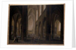 Interior of a Gothic Church, 1751-1800 by Pierre Joseph Lafontaine