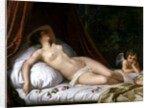 Recumbant Venus with Cupid, 1839 by Emil Jacobs