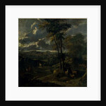 Rider in a Landscape with a Town by School German