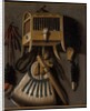 Still life with bird trapping equipment, 1660 by Johannes Leemans
