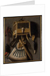 Still life with bird trapping equipment, 1660 by Johannes Leemans