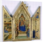 Triptych with Madonna and Child; by Bernardo Daddi
