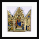 Triptych with Madonna and Child; by Bernardo Daddi