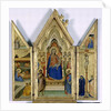 Triptych with Madonna and Child; by Bernardo Daddi