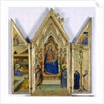 Triptych with Madonna and Child; by Bernardo Daddi
